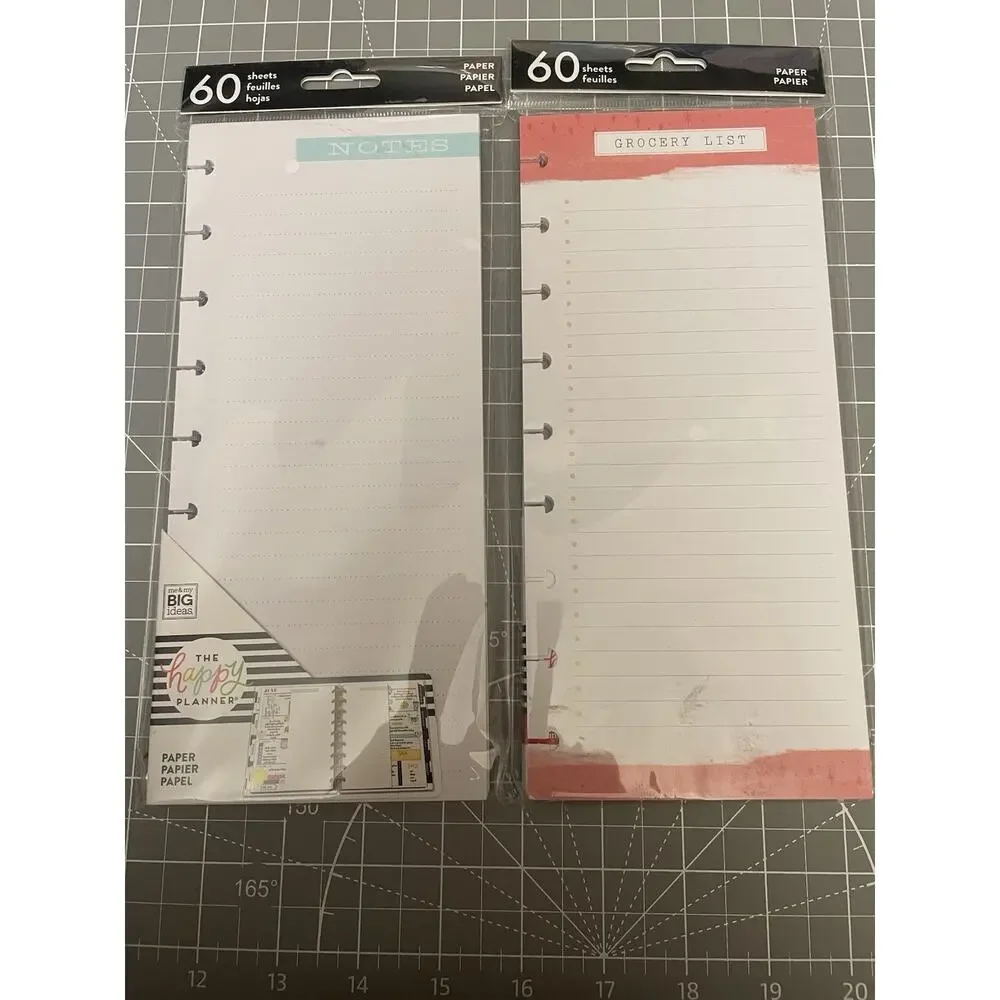Happy Planner Classic Destash Lot Cover, Fill Paper, Dividers, Bookmarks